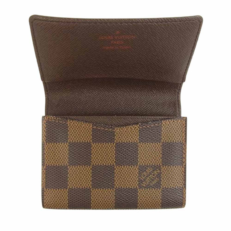 LOUIS VUITTON ルイ・ヴィトン N62920 ダミエ アンヴェロップ カルト ドゥ ヴィジット 名刺入れ カードケース ブラウン系【中古】