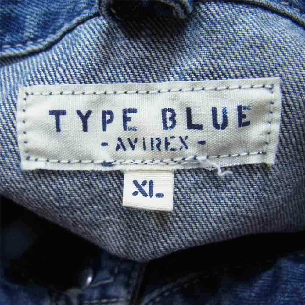 AVIREX アヴィレックス TYPE BLUE タイプ ブルー ワッペン 刺繍