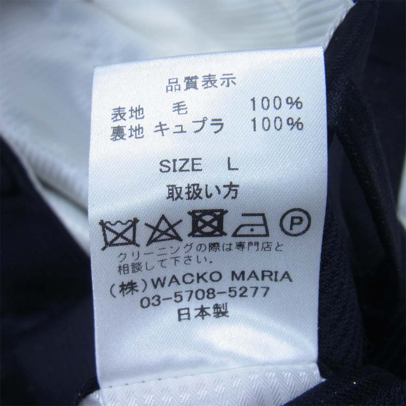 WACKO MARIA ラメ トラウザーズ ネイビー 純正買い www.ctgpoly.gov.bd