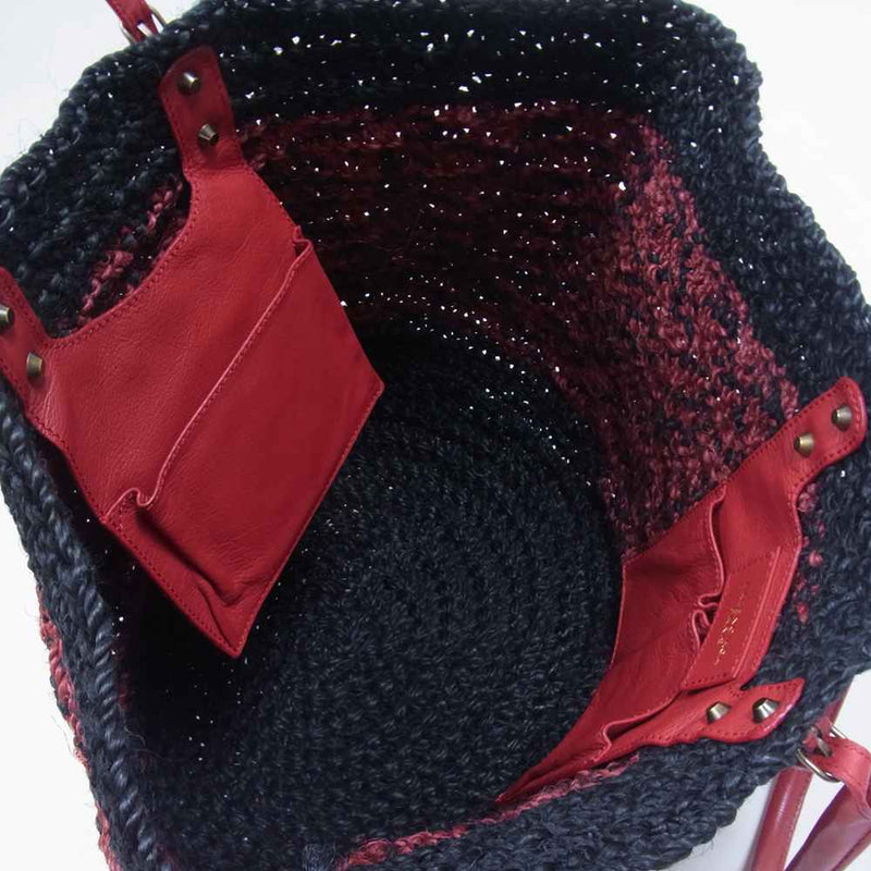 BALENCIAGA　かごバッグ　ハンドバッグ　ラフィア　マルチカラー　タイムセール商品