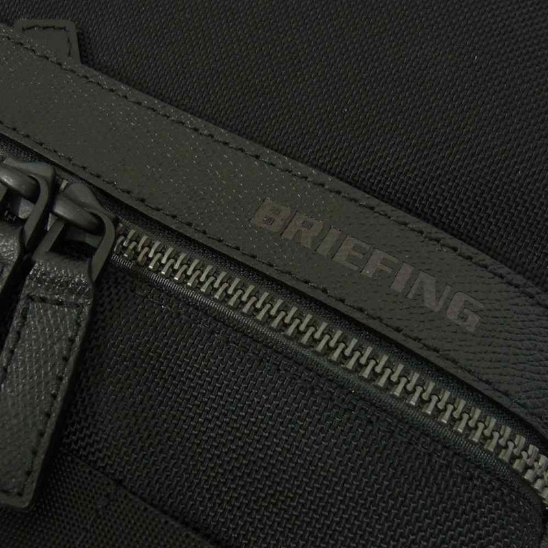 BRIEFING ブリーフィング BRM191P07 FUSION SQ PACK HD フュージョン SQパック ナイロン レザー 切替  バックパック リュック ブラック系【極上美品】【中古】