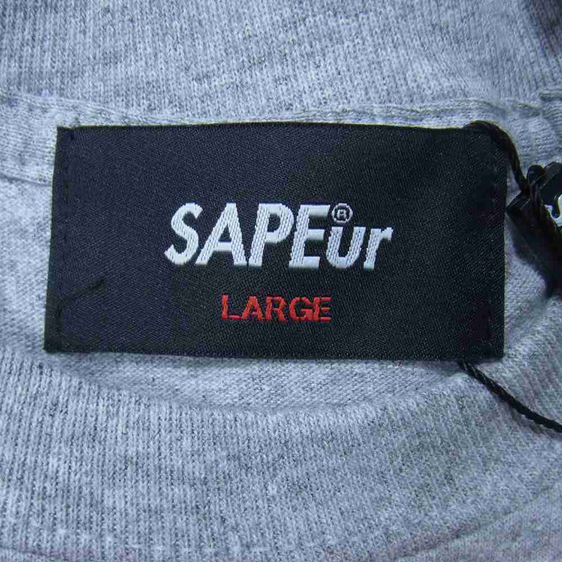 未使用 SAPEur サプール SAFARI HEAD ロッドマン 長袖Tシャツ 【はこぽ