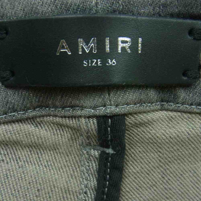 AMIRI アミリ ダメージ加工デニムパンツ RN150712 ブラック | www