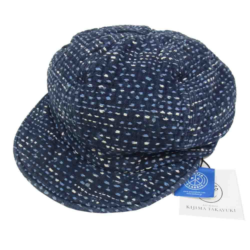 送料無料（沖縄は1000円) SASHIKO LIGHT CASQUETTE NEW BLUE - 通販