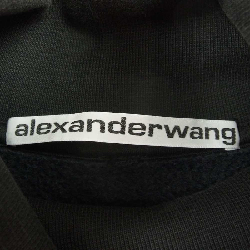 Alexander Wang アレキサンダーワン 20AW UCC3211473 DTC HIGH NECK PULLOVER アシッド  ウォッシュ加工 ハイネック プルオーバー スウェット グレー系 XS【中古】