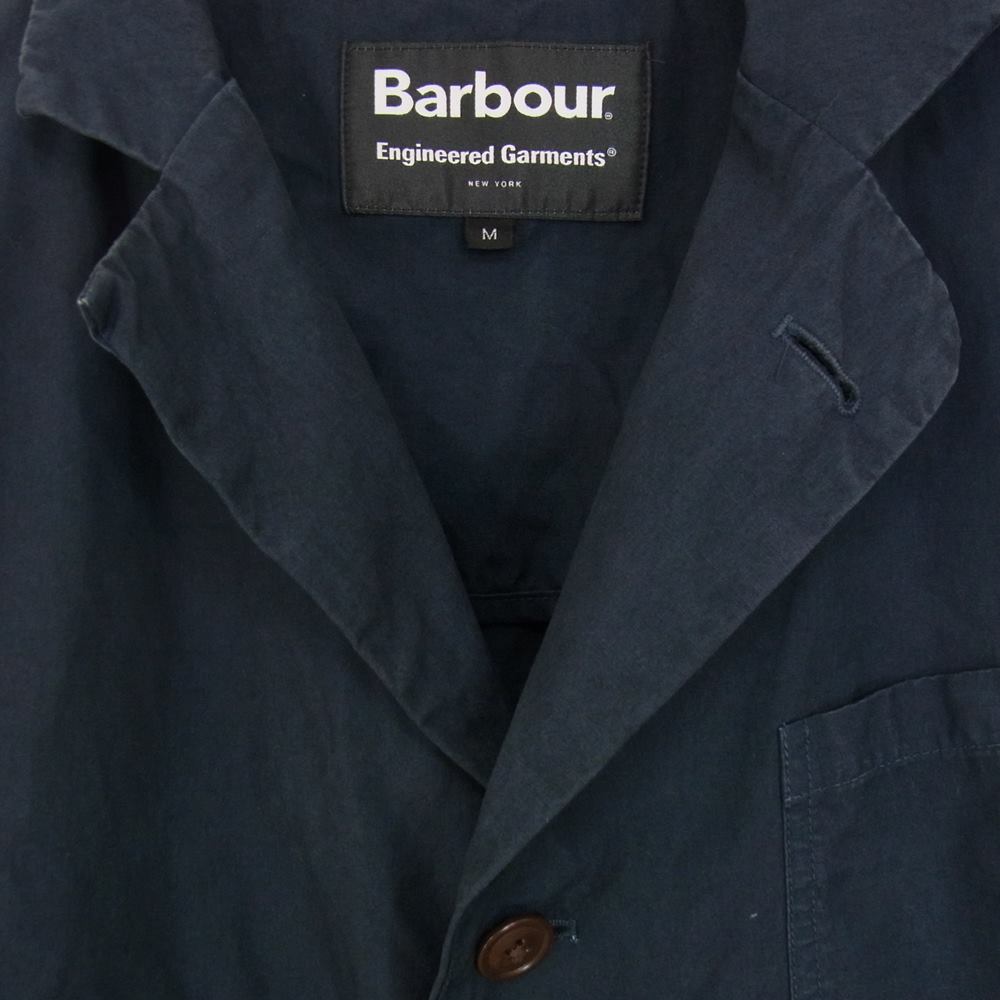 Engineered Garments エンジニアードガーメンツ Barbour WASHED UPLAND CASUAL JACKET バブアー  ウォッシュド アップランド カジュアル ジャケット ネイビー系 M【中古】