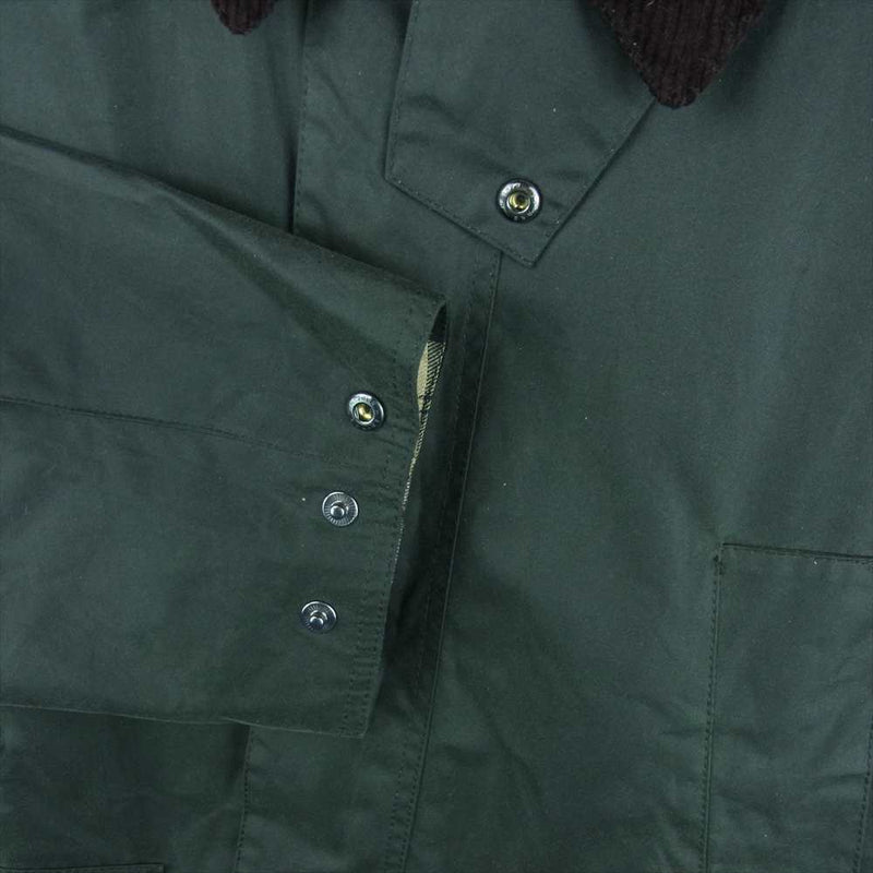 Barbour バブアー 2002075 国内正規品 OS WAX BEDALE オーバー サイズ ワックス ビデイル オイルド ジャケット  ダークグリーン系 38【中古】