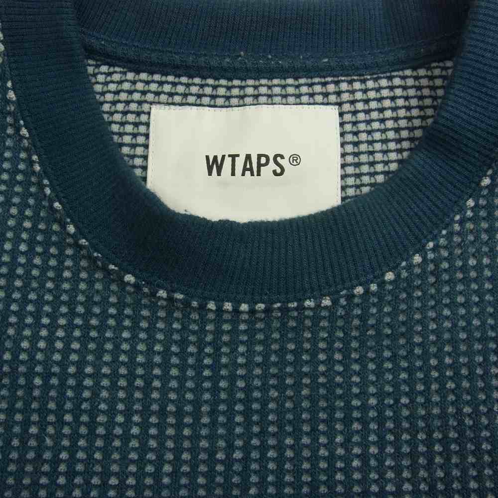 WTAPS ダブルタップス 21AW 212atdt-csm30 WAFFLE / LS / PEAC ワッフル サーマル カットソー ネイ