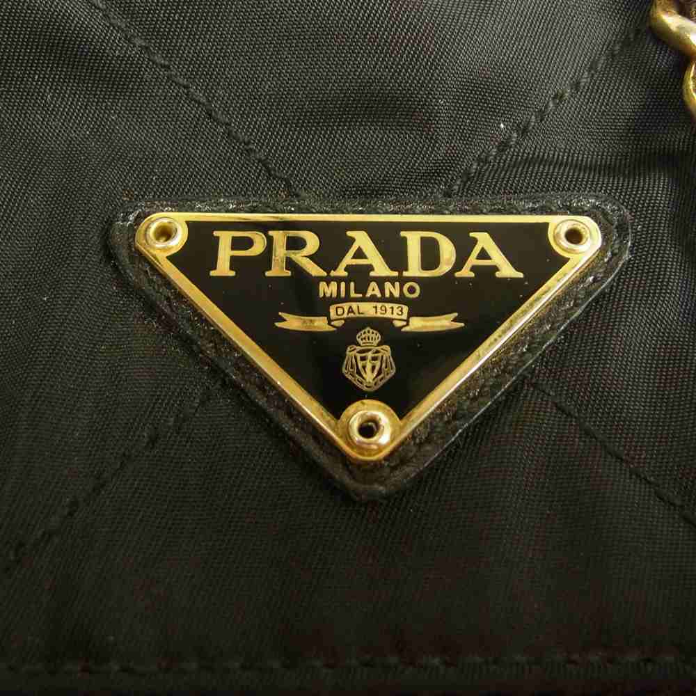 PRADA プラダ ナイロン キルティング チェーン ショルダーバッグ