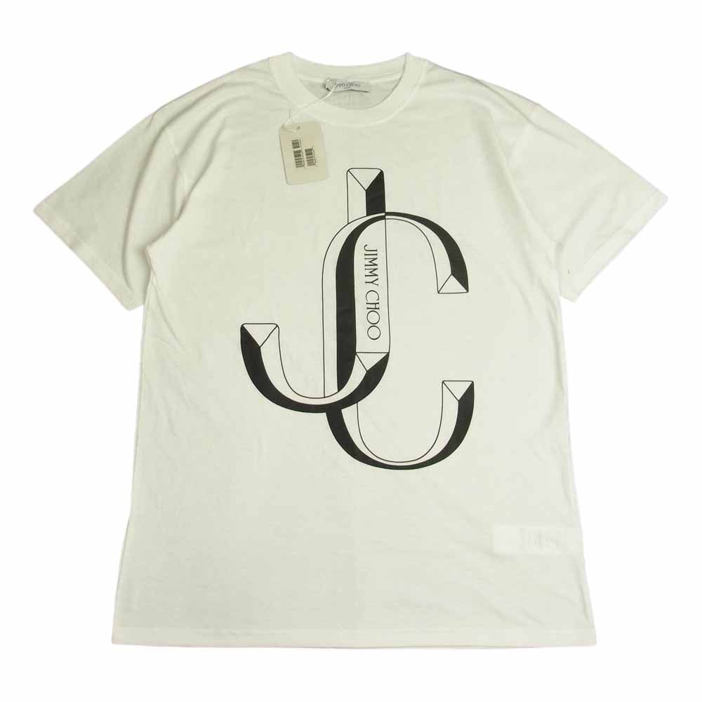 JIMMY CHOO☆ユニセックス JCロゴ コットン Tシャツ ロゴティー-