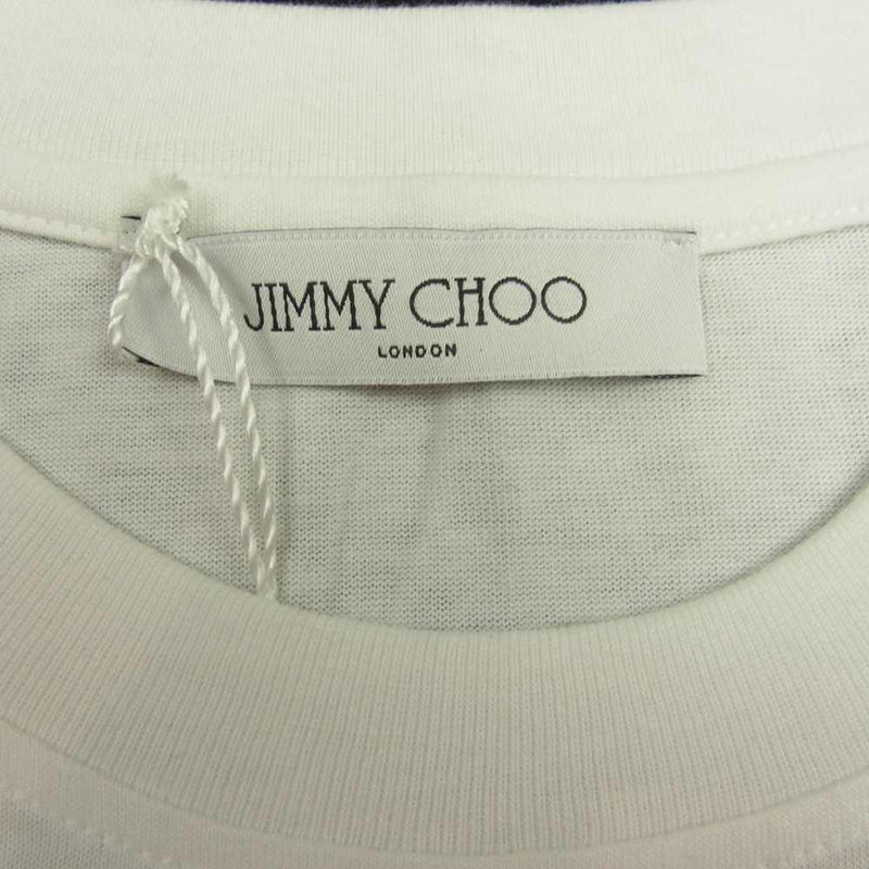 JIMMY CHOO☆ユニセックス JCロゴ コットン Tシャツ ロゴティー-