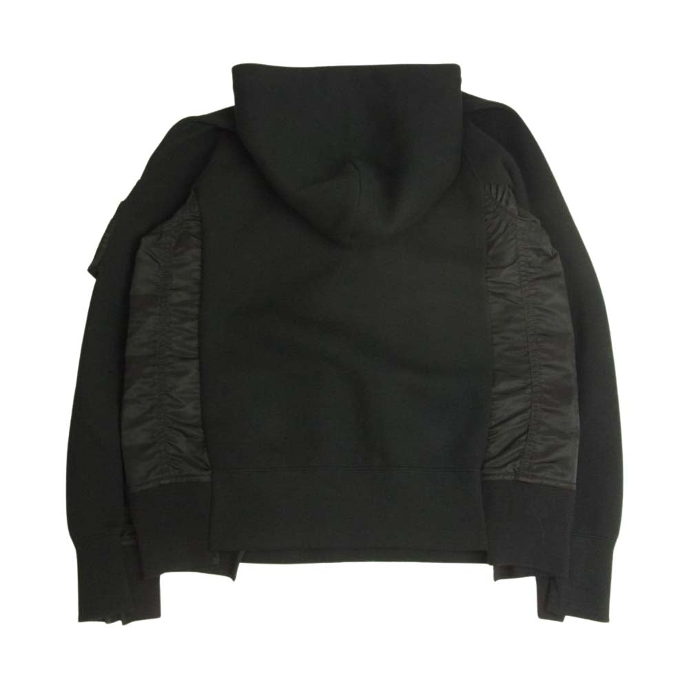 Sacai サカイ SCM-044 MA-1 Hoodie Sponge Sweat 再構築 ドッキング