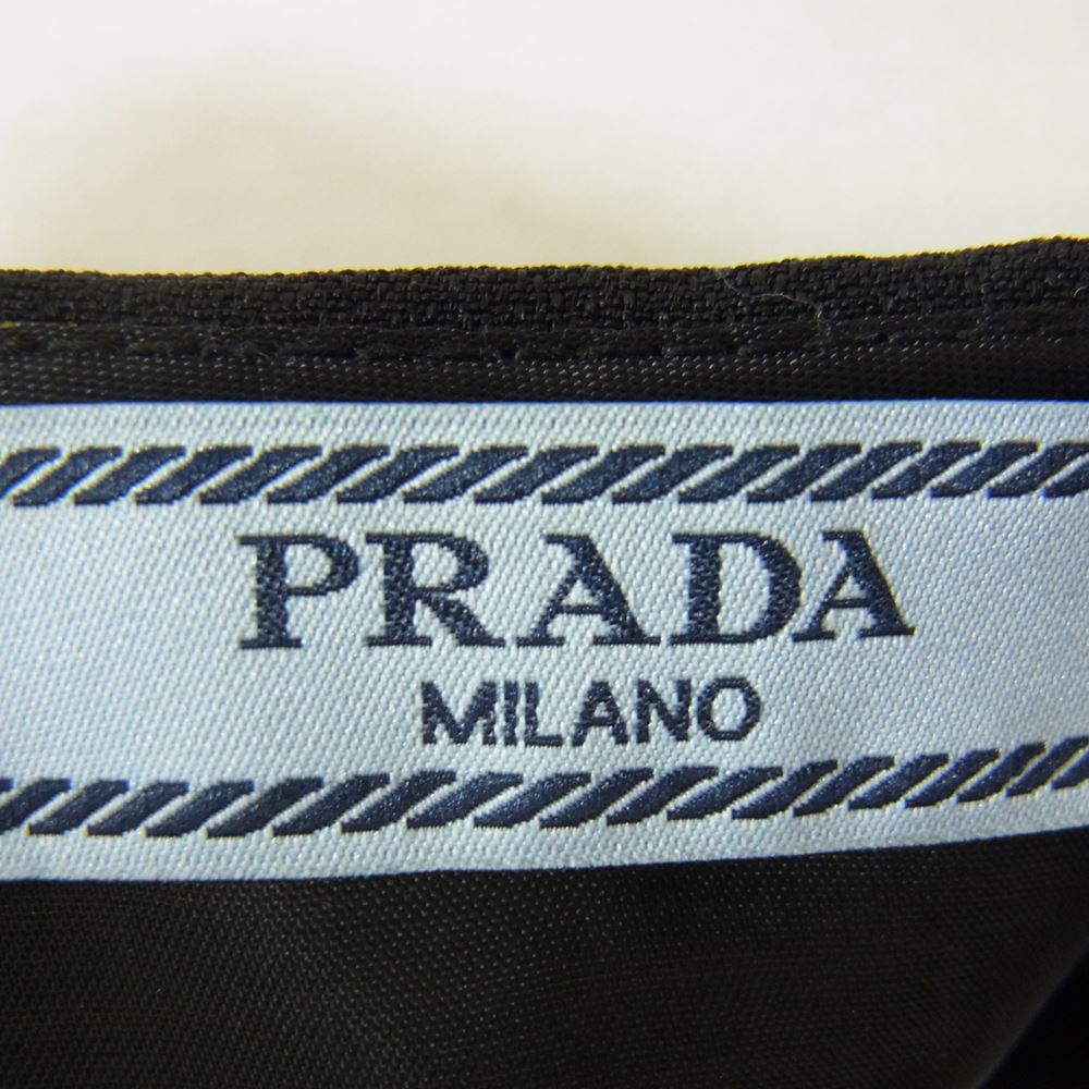 PRADA プラダ P155M R172 1QWP プリント 総柄 スカート イエロー系 40