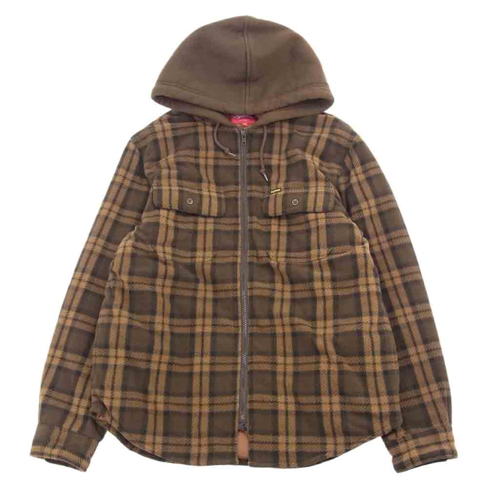 Supreme Hooded plaid work shirt | bar-evita.jp