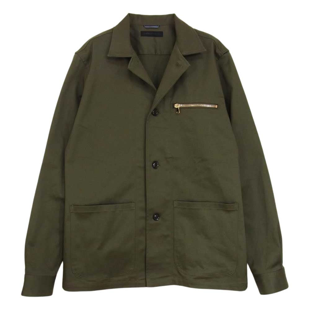 junhashimoto ジュンハシモト 1062110003 SV03 ZIP SHIRTS JACKET ジップ シャツジャケット カーキ系  3【中古】