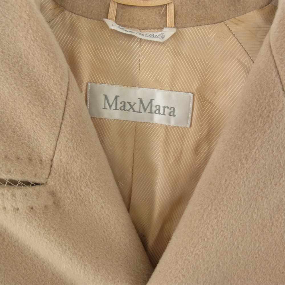 MAX MARA マックスマーラ白タグカシミヤアンゴラ混ベルテッドコート