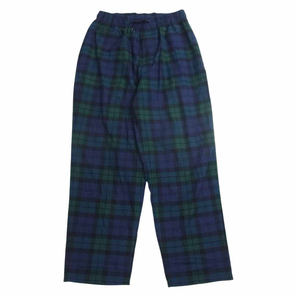 WTAPS ダブルタップス 22SS 221TQDT-PTM03 SEAGULL 02 TROUSERS COTTON FLANNEL トラウザーズ  コットン フランネル パンツ ネイビー系 グリーン系 1【中古】