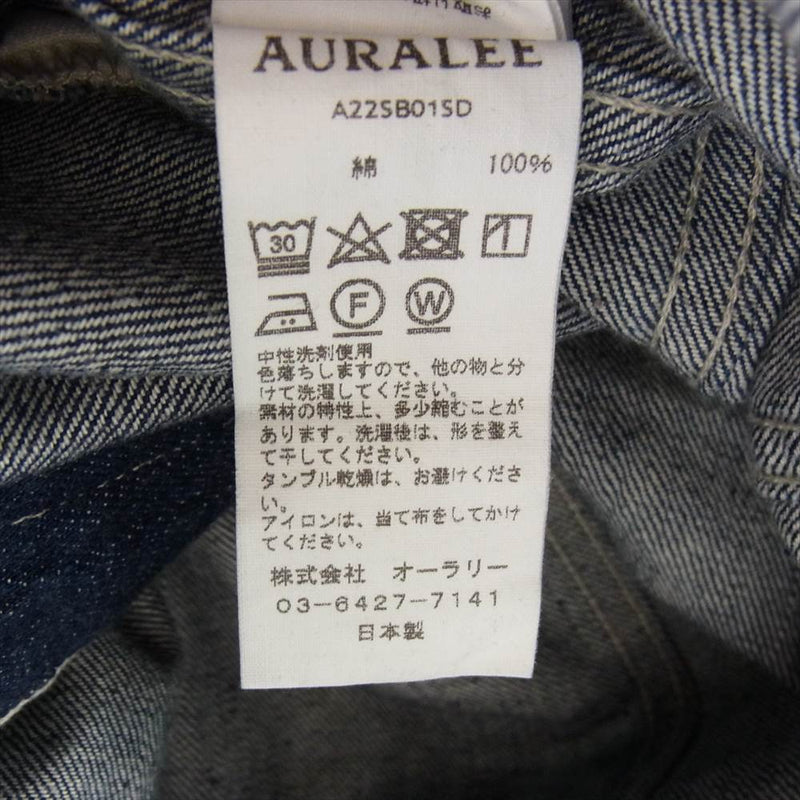 AURALEE オーラリー 22SS A22SB01SD Selvedge Light Denim Blouson