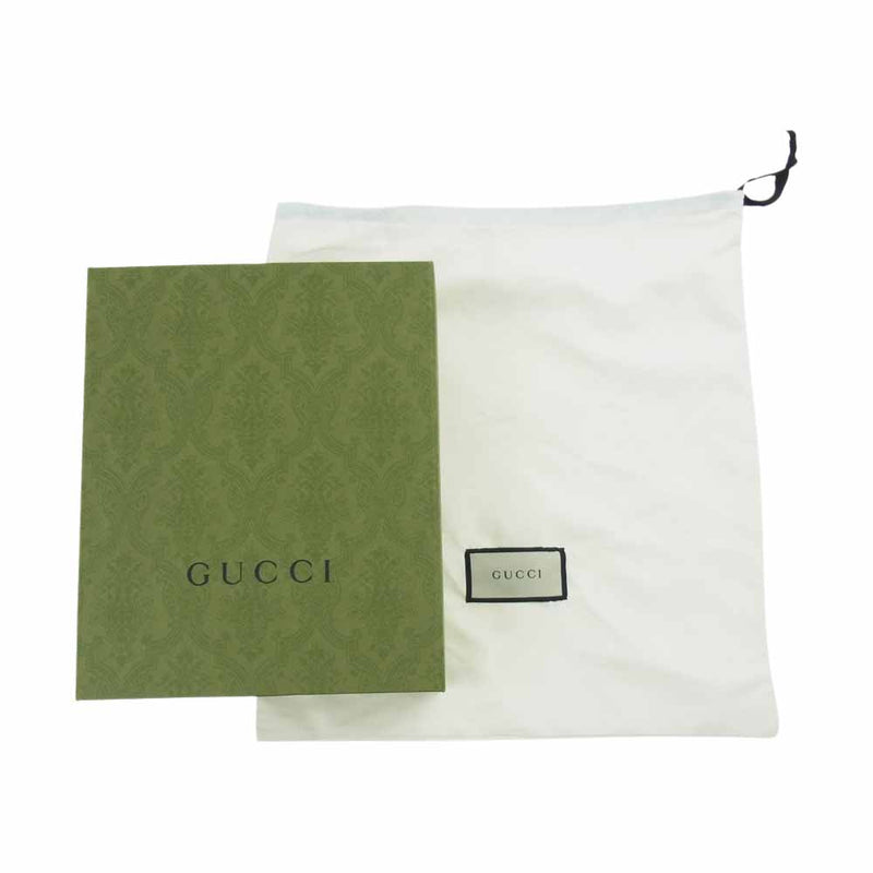 GUCCI グッチ 517350 オフィディア GG ジャガード デニム ミニ バッグ インディゴブルー系 ブラウン系【中古】