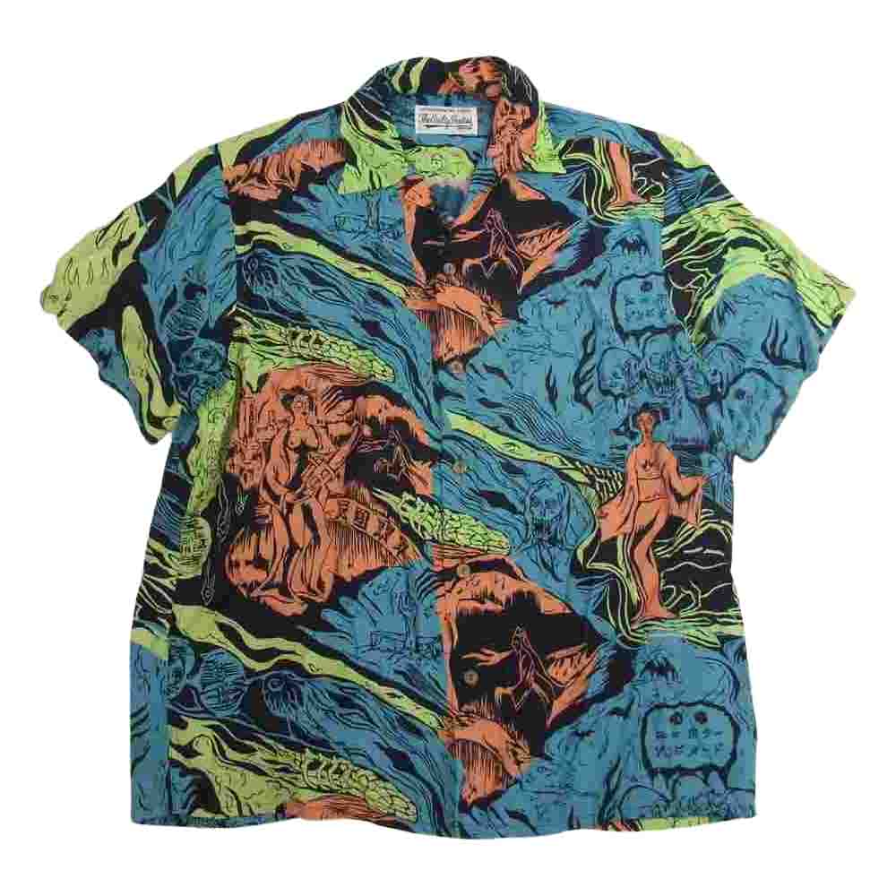 WACKO MARIA ワコマリア 20SS HAWAIIAN SHIRT S/S エロ ホラー ゾンビ ヌード アロハ マルチカラー系 M【中古】