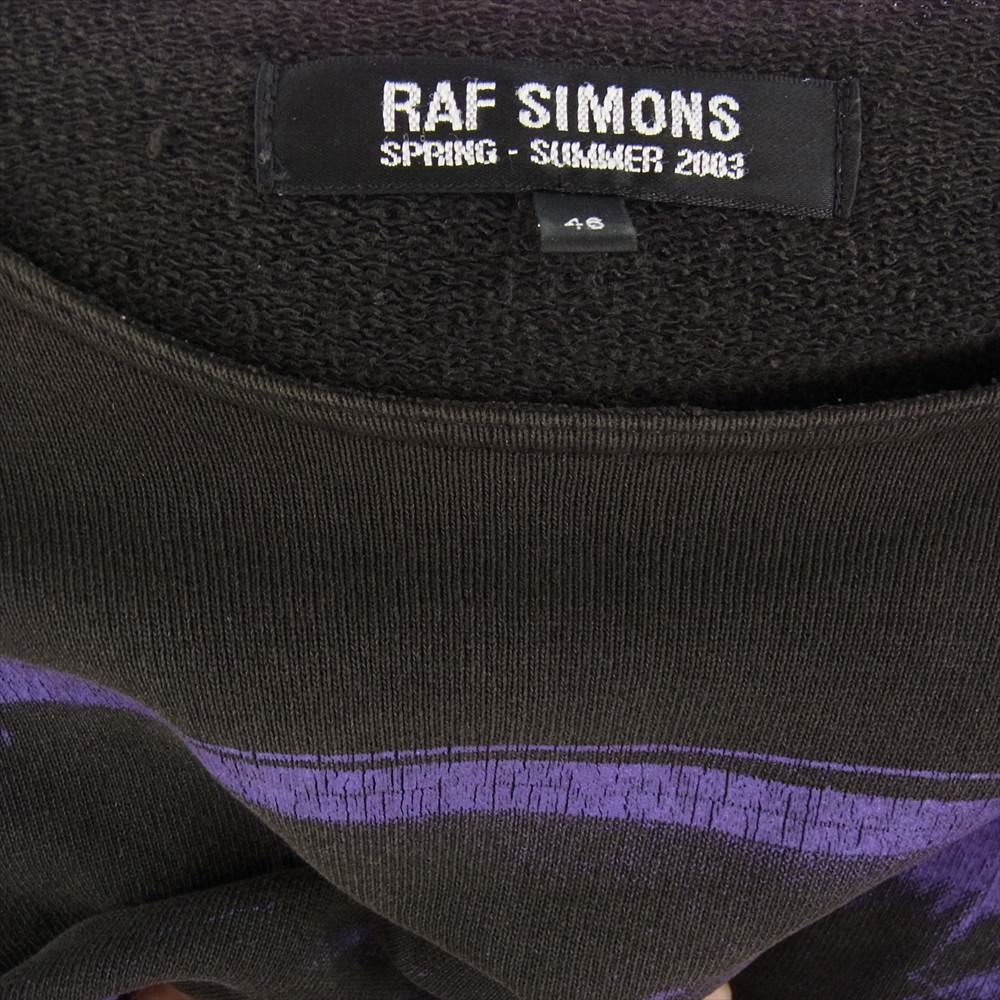 RAF SIMONS(ラフシモンズ) サイズ:46 STILL アーカイブ プリントクルー