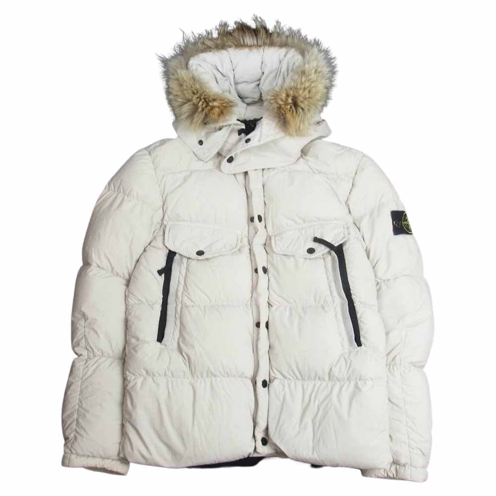 STONE ISLAND ストーンアイランド 651546332-A 国内正規品 袖ロゴワッペン ダウンジャケット オフホワイト系 S【中古】