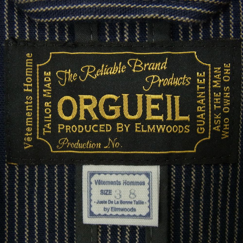 ORGUEIL オルゲイユ OR-4198A Stripe Sack Jacket ヒッコリー