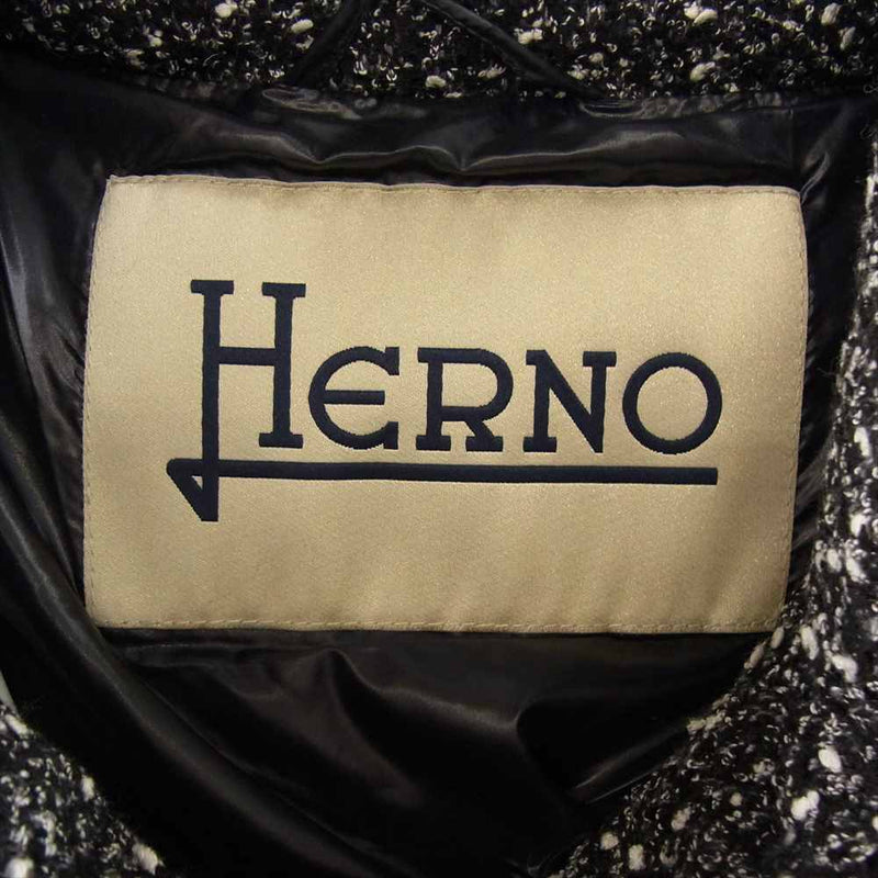 HERNO ヘルノ タグ付 ショートコート ツイード グリッター ラメ