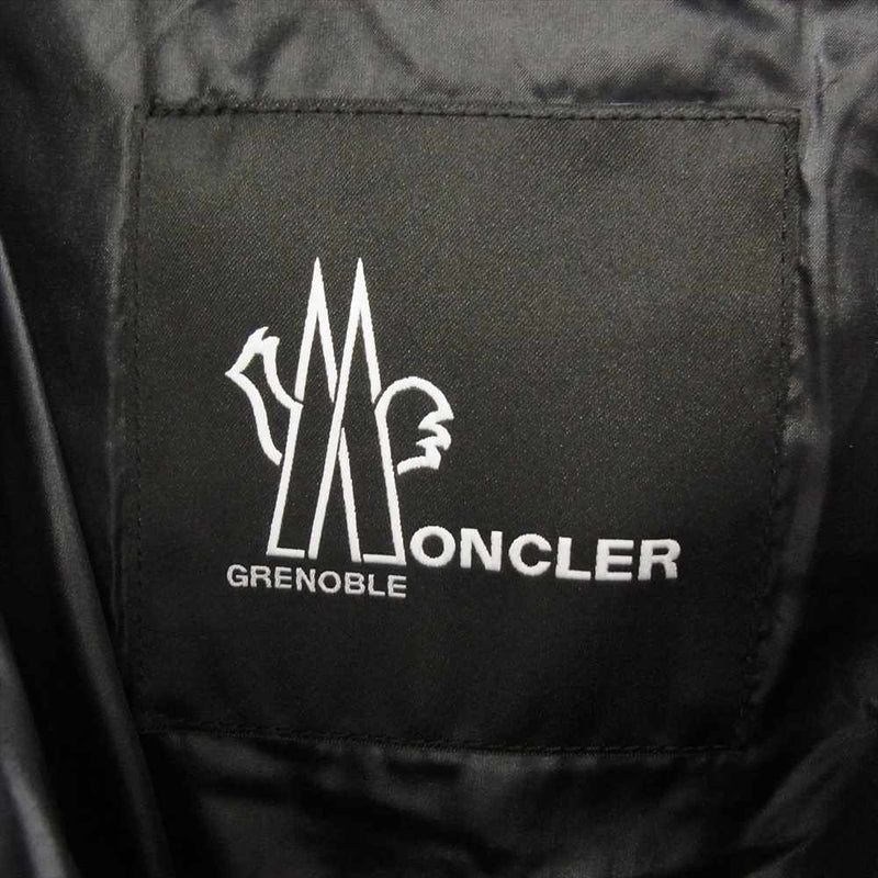 MONCLER モンクレール E20974188405 国内正規品 GRENOBLE ISORNO イゾルノ バックロゴ プリント ダウンジャケット  ブラック系 TG2【中古】