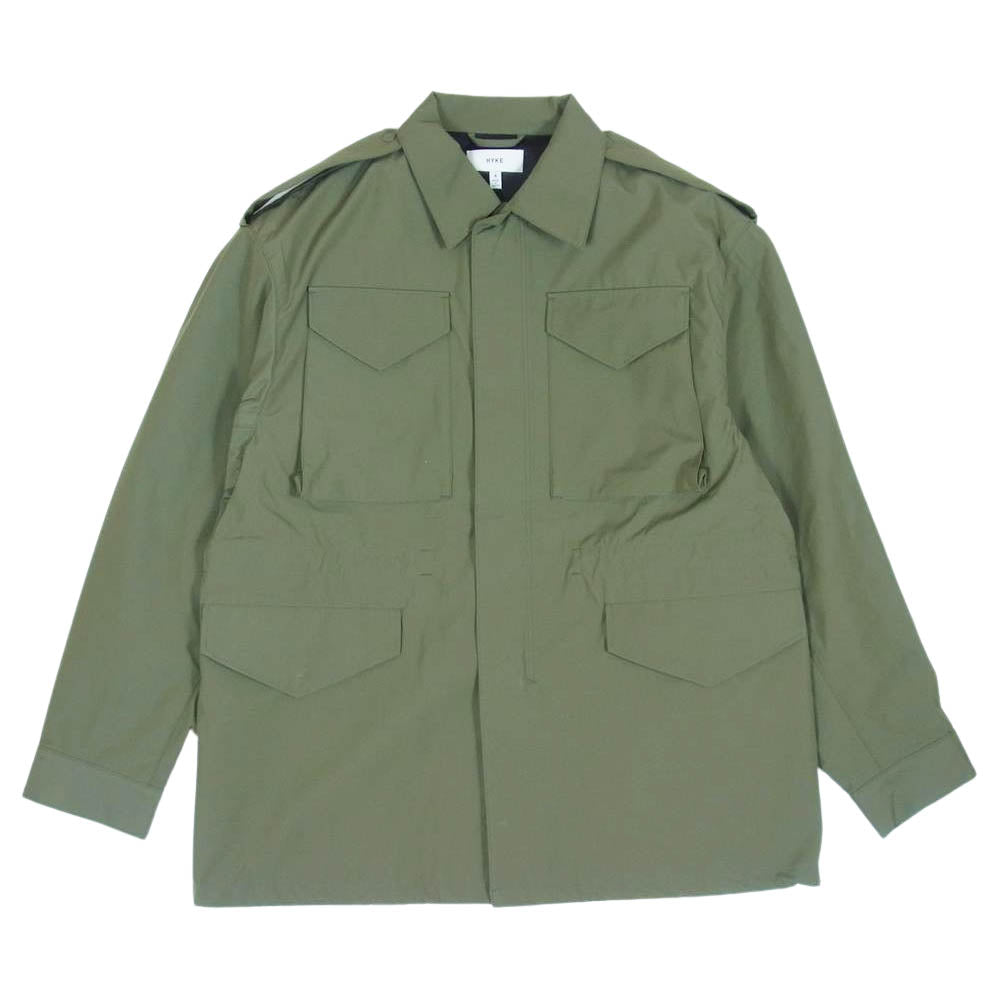 HYKE ハイク 22SS 221-27040 UNITED ARROWS ユナイテッドアローズ 別注 M51 FIELD JACKET ミリタリー  フィールド ジャケット グリーン系 4【美品】【中古】