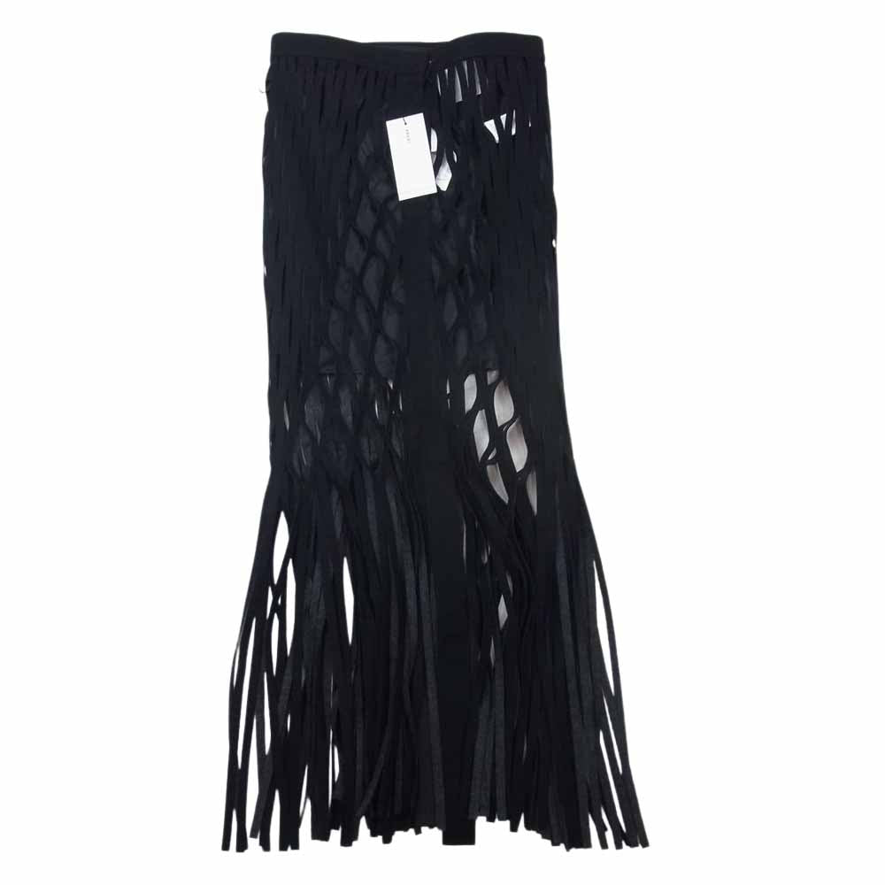 Sacai サカイ 22AW 22-06264 Wool Melton Fringed Skirt ウール