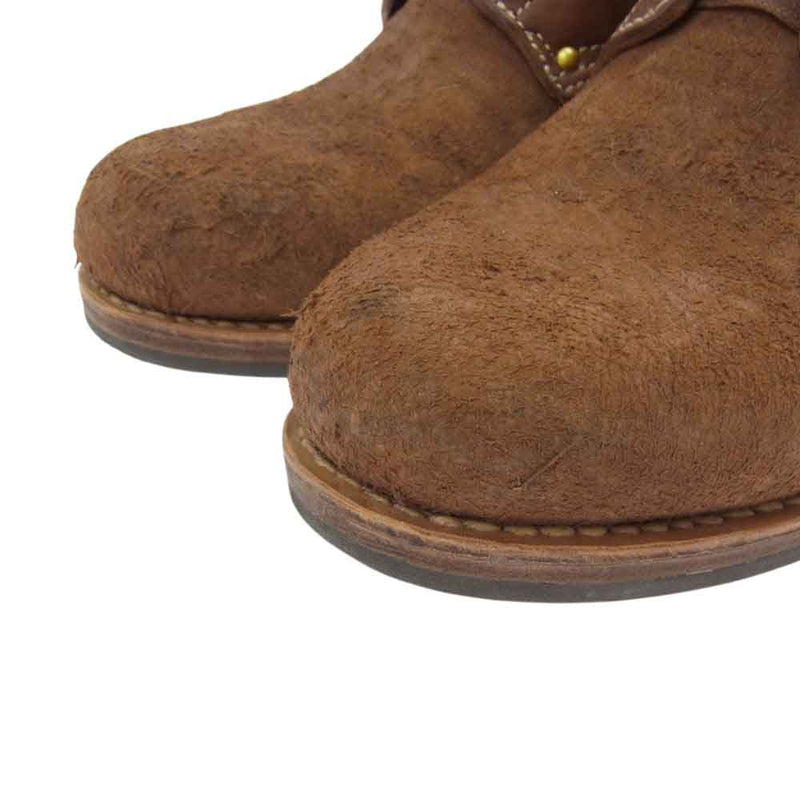 VISVIM ビズビム 0119402002002 BRIGADIER BOOTS-FOLK ブリガディア フォーク スエード レザー ブーツ  ブラウン系 US09【中古】