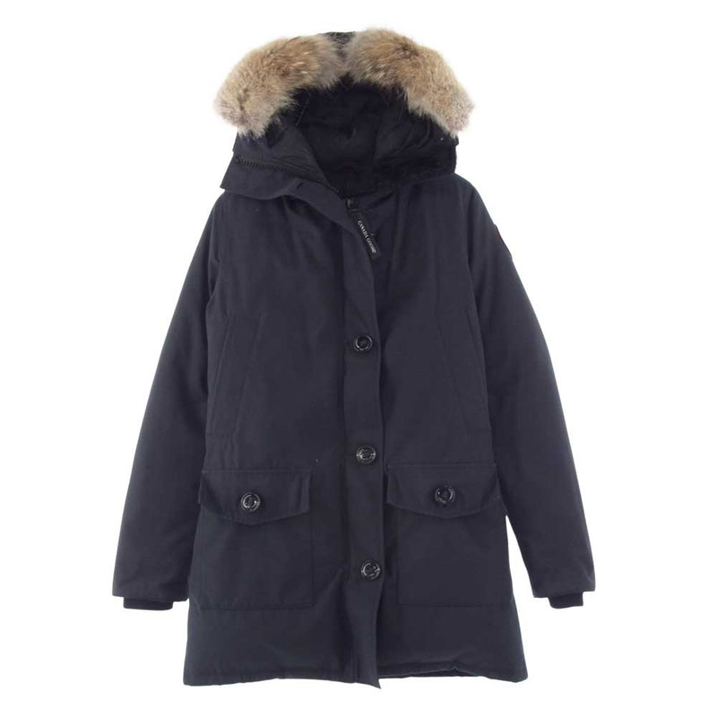 CANADA GOOSE カナダグース 2603JL BRONTE PARKA ブロンテ パーカー コヨーテファー ダウンジャケット 国内正規品  サザビーリーグ ダークネイビー系 S【中古】