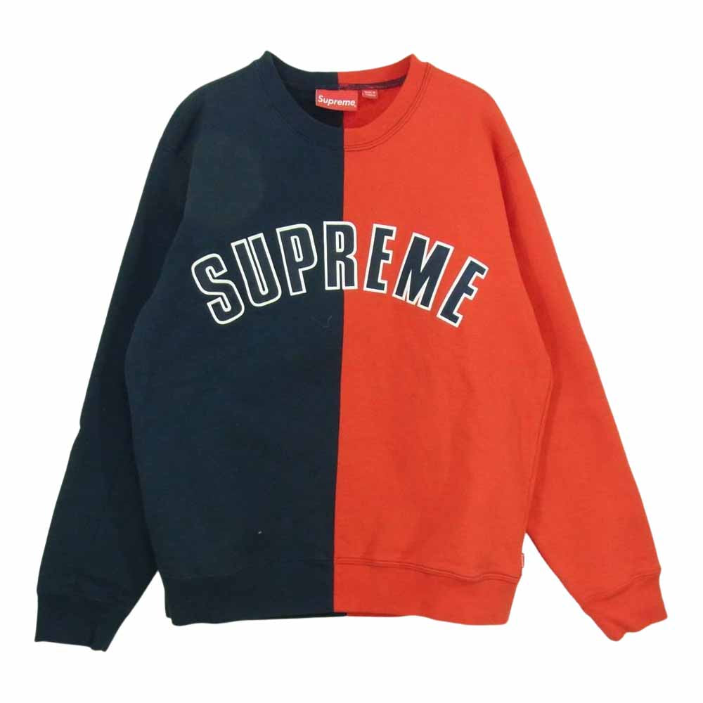 ☆納品書付supreme Split Crewneck Sweatshirt S