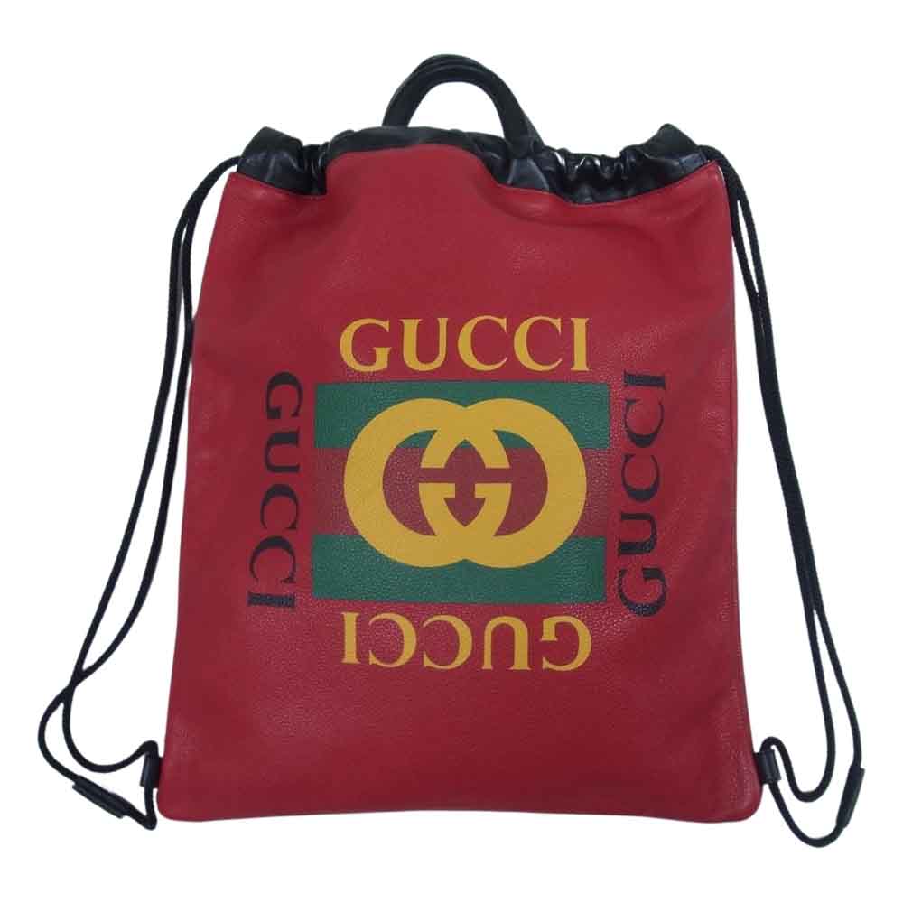 GUCCI グッチ 516639 0GDBT 6462 GG ロゴプリント レザー バック