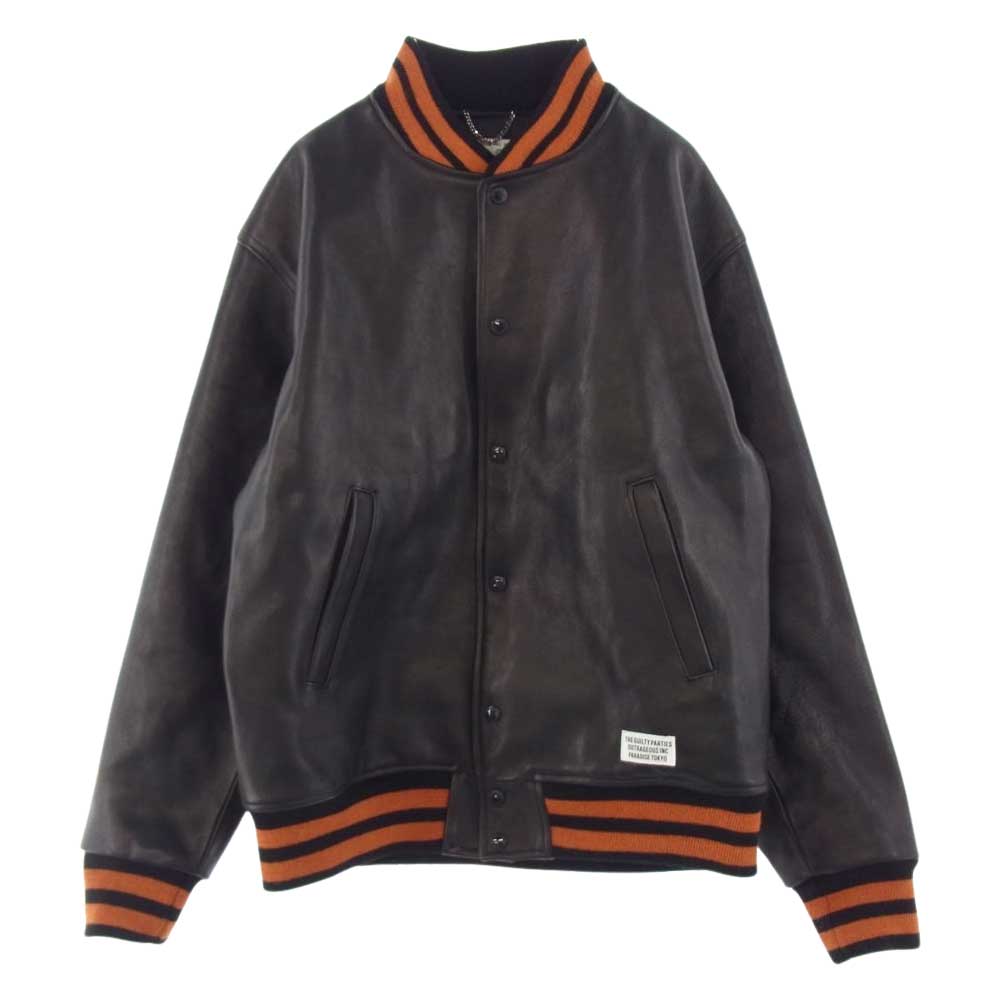 WACKO MARIA ワコマリア 20AW LEATHER VARSITY JACKET レザー バー