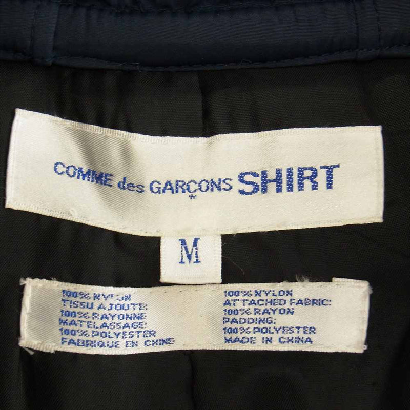 COMME des GARCONS コムデギャルソン FW09195 SHIRT シャツ ナイロン ダッフル コート ネイビー系 M【中古】