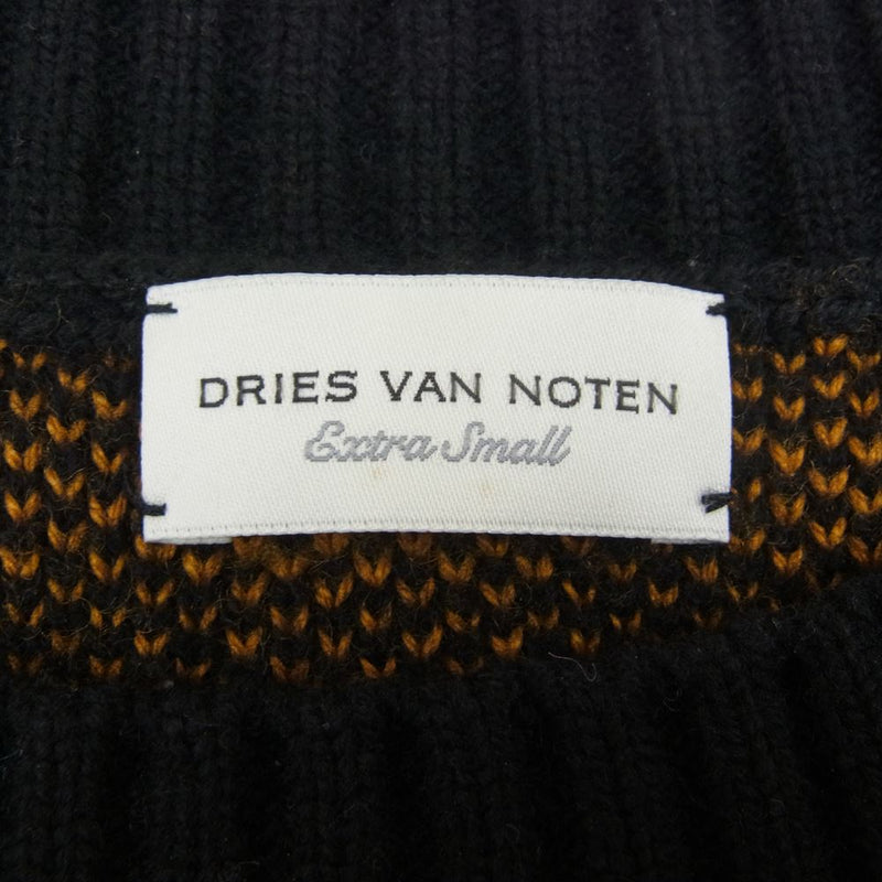 DRIES VAN NOTEN／ドリス／18FW／オーバーサイズチェック柄ニット