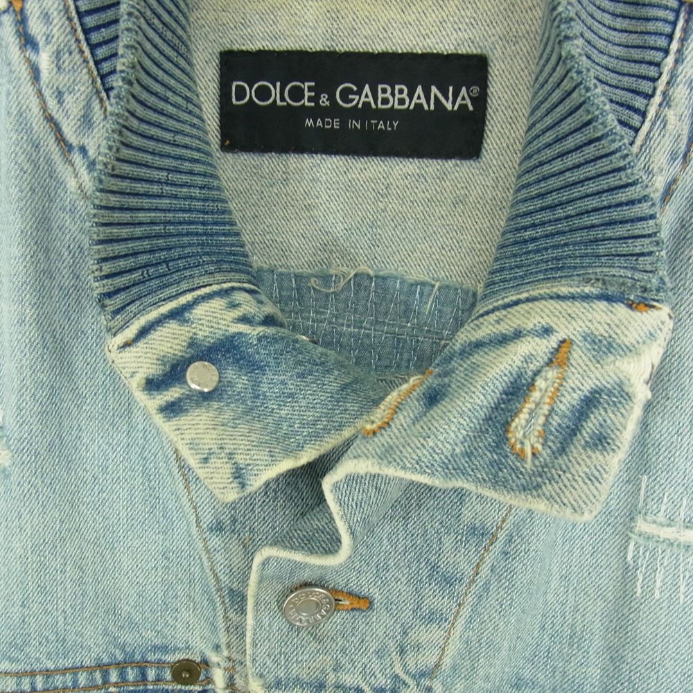 Dolce &. Gabbana 0440 ユーズド加工ダメージジーンズ | poland.gov.krd