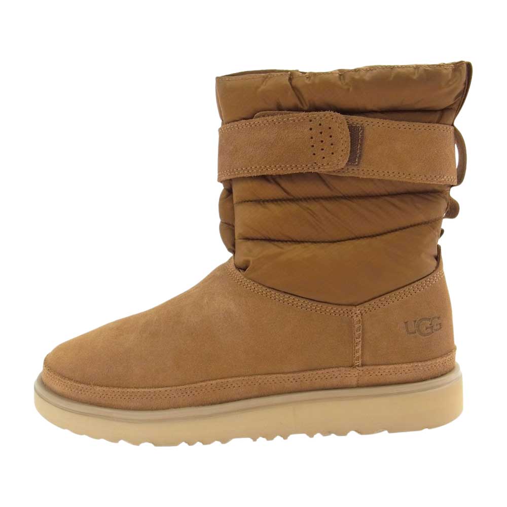 UGG アグ CLASSIC SHORT PULL ON WEATHER クラッシック ショート プルオン ウエザー ブーツ 防水 スエード  ブラウン系 US9(27.0cm)【新古品】【未使用】【中古】