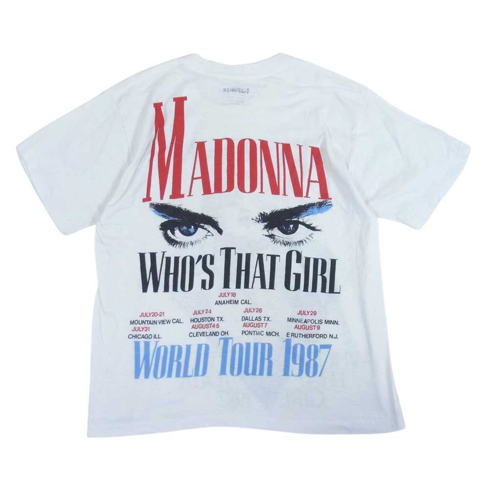 超貴重！】マドンナ ヴィンテージTシャツ world tour 1987 公式-