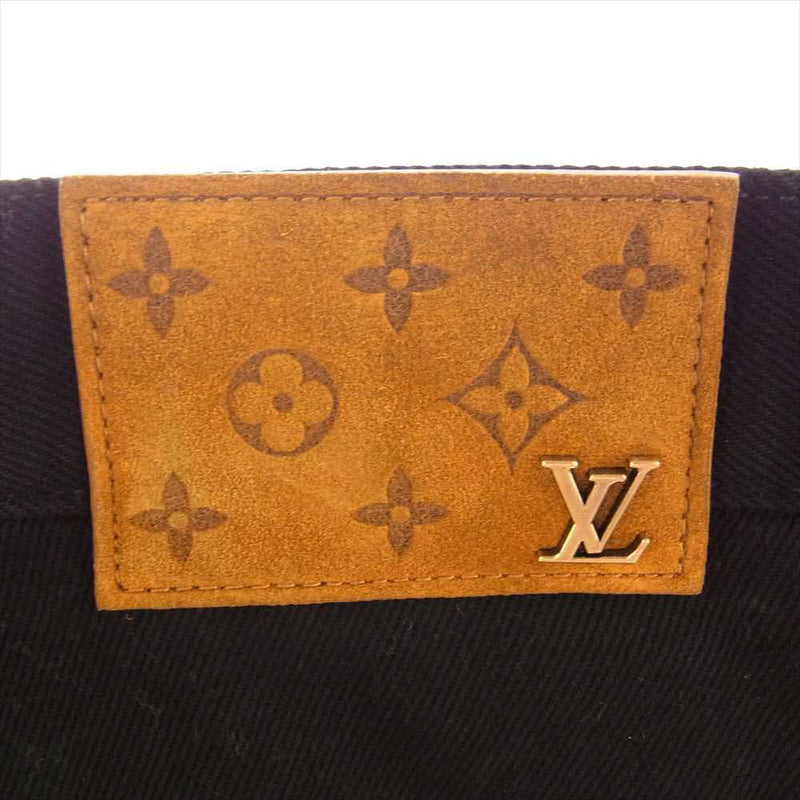 良品】LOUIS VUITTON ルイヴィトン モノグラムブラックデニムパンツ