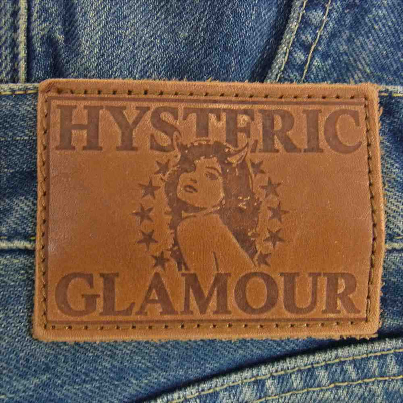 HYSTERIC GLAMOUR PF加工 クラッシュペイント ダメージデニム