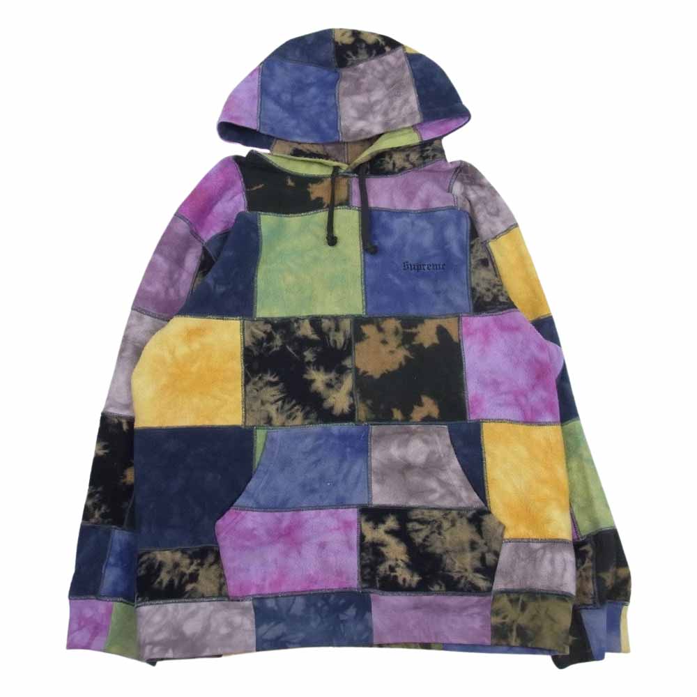 Supreme シュプリーム 19SS Patchwork Tie Dye Hooded Sweatshirt