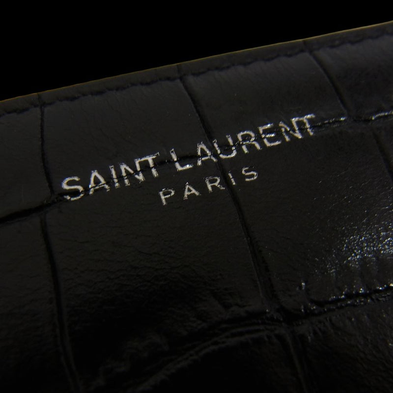 SAINT LAURENT サンローラン GNC378261-0817 クロコ 型押し レザー