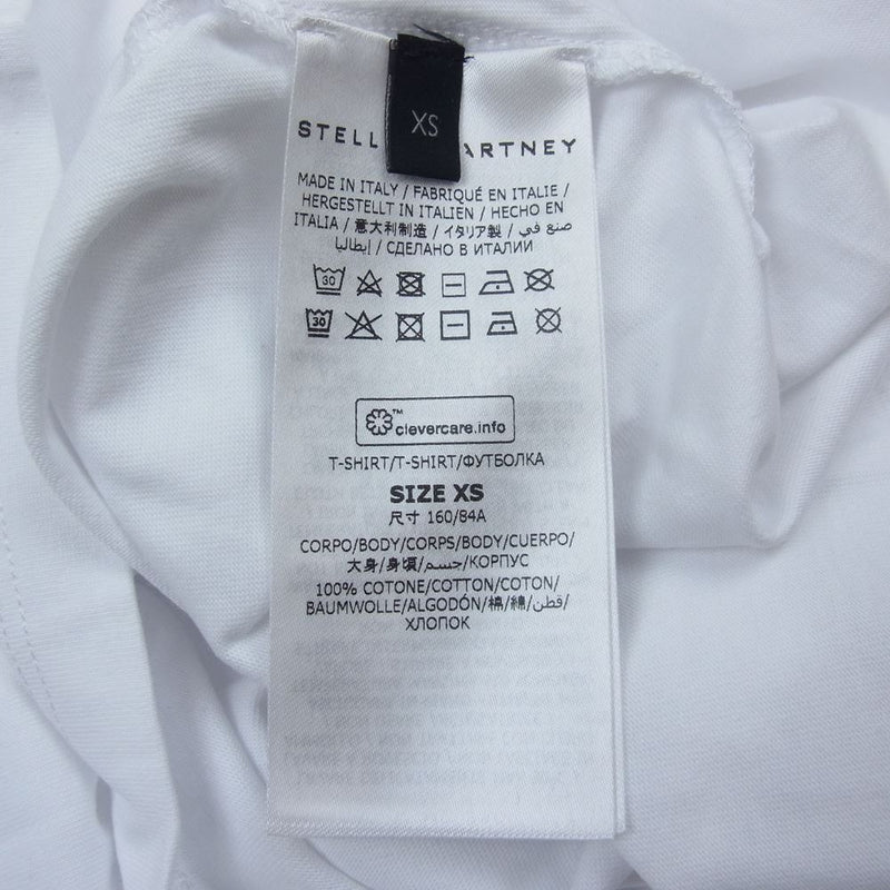 Stella McCartney ステラマッカートニー ロゴ プリント 半袖 Tシャツ ホワイト系 XS【美品】【中古】