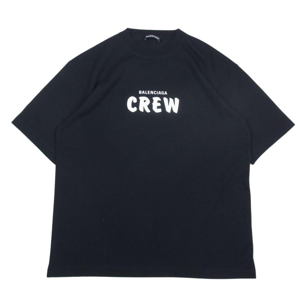 BALENCIAGA】CREWプリント半袖シャツ-