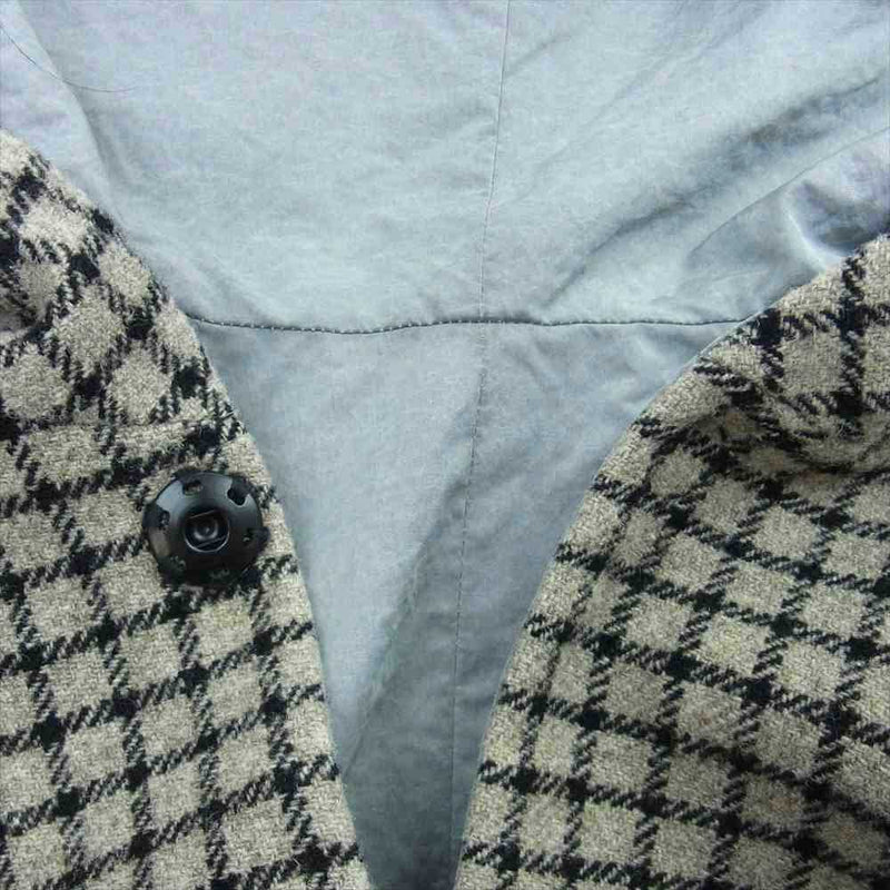 SUNSEA サンシー コート 17AW 17A38 REVERSIBLE NETWORK CHECK JEDI