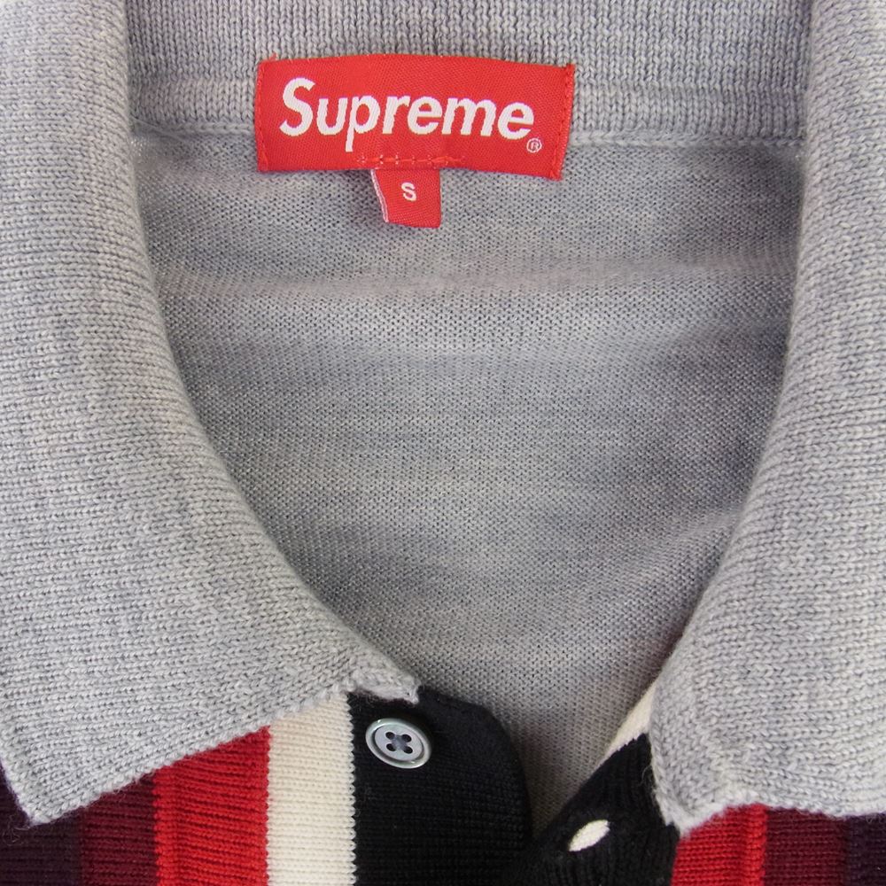 Supreme シュプリーム 19SS Corner Stripe Polo Sweater カーディガン