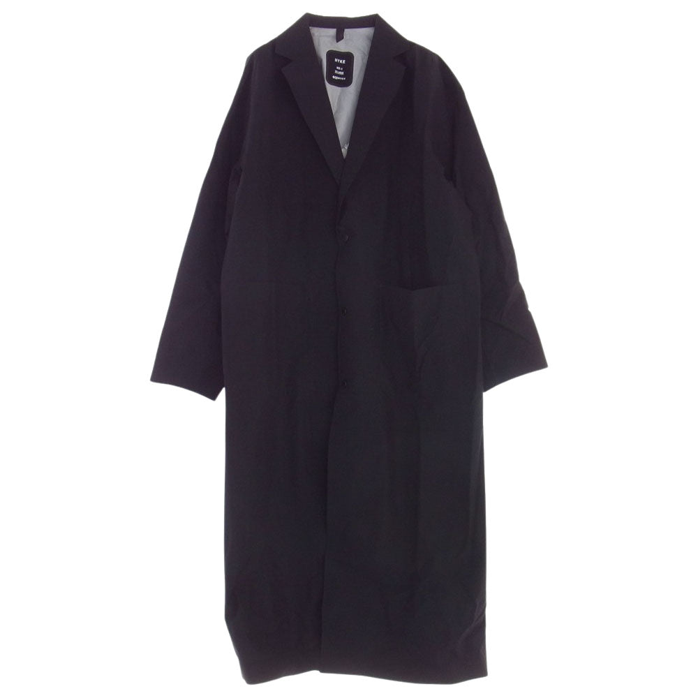 HYKE ハイク 22SS 221-17324 020 PERTEX SHOP COAT パーテックス ショップ コート ブラック系 XXL【中古】